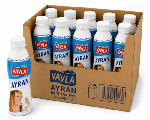 Silifke Ayran – Bevanda allo yogurt con latte, pratico e rinfrescante 330 mililitri, 6 Lui