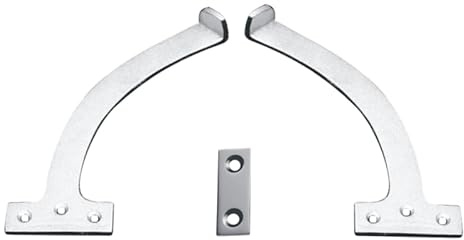 KOOPLES HARDWARE Architectural Quadrant Arm Window Stay Solid Brass Quadrant Stay for Timber Windows & Traditional Polished Finish Secure Ventilation Control (Right Hand, Self Coloured, 150mm)