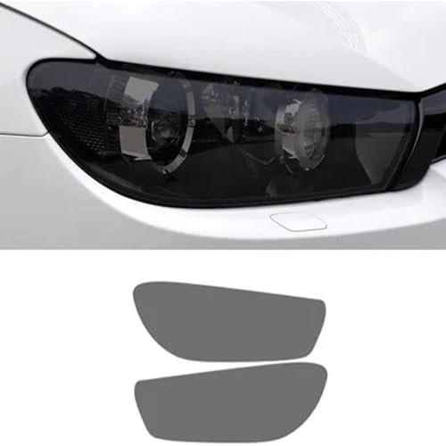 Auto Scheinwerfer Folie Für VW Für Scirocco Mk3 Tdi R Line 2008-2017 Autoscheinwerfer Schutzfolie Transparent Geräucherter Schwarzer TPU-Aufkleber