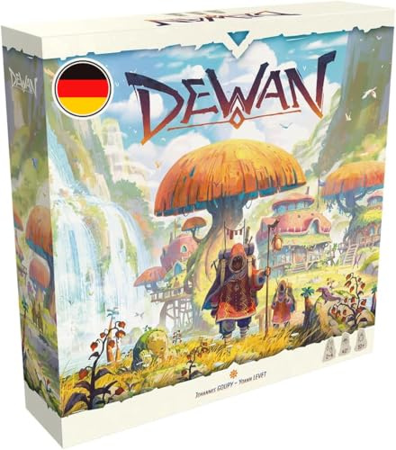 Asmodee, Dewan, Strategisches Familienspiel, Deutsch | Taktisches Brettspiel mit Ressourcenmanagement für 2-4 Spieler, 40 Minuten, Brettspiel ab 10 Jahren