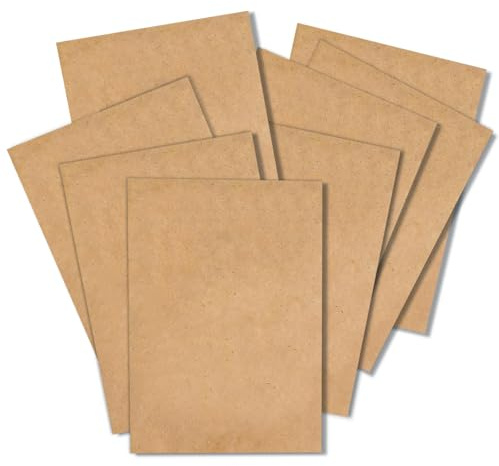 LGIFUTMAX 100x Blatt Kraftpapier A4 Papier 160 g/m² Pappe zum Basteln & Drucken Kartonpapier Tonpapier braun
