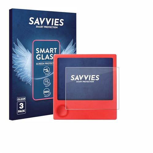 Savvies Schutzglas für PicPak E-Ink Display | 3 Stück Transparenter Displayschutz Made in Germany Panzer Schutz Glas 9H Schutzfolie HD Klar Blasenfrei Einfache Montage