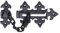 Fleur De Lys Style Door Chain Black Antique from EUROART