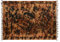 Ciffre Sarong Pareo Wickelrock Lunghi Dhoti Tuch Strandtuch Tribal Gecko Braun Schal + Schnalle