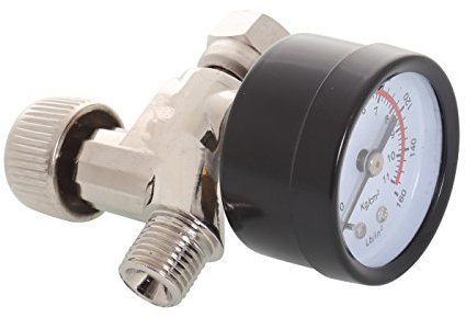 Fast Mover Tools FMTAR805 Mini Air Regulator with Gauge, Black