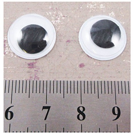 Glue ON Wobbly Googly Eyes *4 Colours* *9 Sizes* Arts CRATFS Scrapbooking (6mm (Pack of 50) C245)