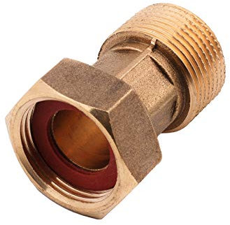 BFG Zoll AG auf x BFG Zoll IG BSP-Wasserzähler mit Messinganschlussstück Verbindungsstück Rohrverschraubung JT-H5JM-M5M8 gold