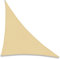 SUNNY GUARD Toldo Vela de Sombra Triangular 3x3x4.25m HDPE Transpirable protección UV para Patio,Jardín, Exteriores, Terraza, Color Arena