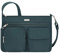 Travelon Unisex Essentials Anti-Diebstahl-Umhängetasche mit aufgesetzter Tasche, pfau, Einheitsgröße, Patch Crossbody