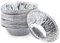 Leikance Lot de 100 moules jetables en aluminium pour tartelettes, biscuits, pudding, tarte
