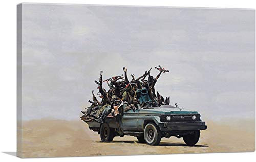 MJEDC Banksy Bilder Leinwand Cookie Monster with Rebel Militia Graffiti Street Art Leinwandbild Fertig Auf Keilrahmen Kunstdrucke Wohnzimmer Wanddekoration Deko XXL (30x40cm(11.8x15.7inch))