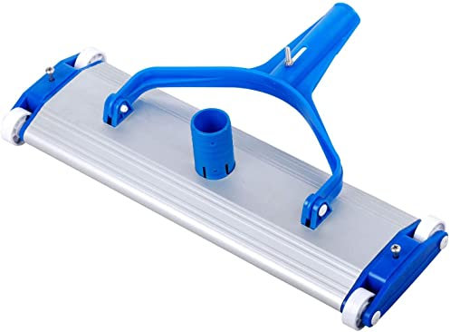Mugar-VARIOS PRODUCTOS PISCINAS. Mangueras de 32 y 38mm, Limpiafondos palometa y clip, recoge hojas Mangos, terminales para Mantenimiento Piscinas (Limpiafondos Aluminio 35cms palometa)