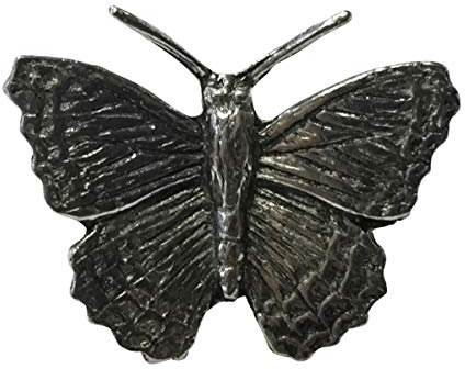 Ansteckpin Schmetterling | für den Hut oder das Revers | Anstecker Pin Button | Altsilber