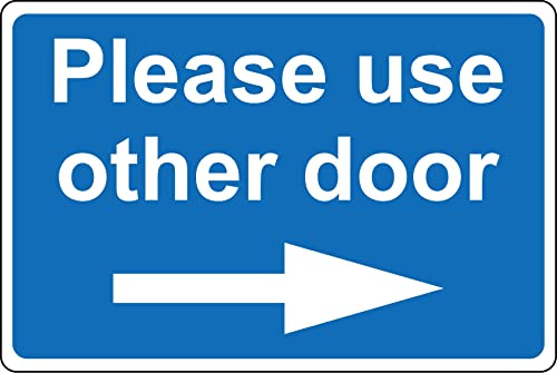 Please use other door right arrow sign - Self adhesive sticker (200mm x 150mm)
