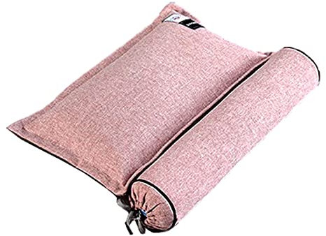 Bio-Buchweizen-Nackenkissen, Buchweizen-Kissen verstellbares festes Nackenrolle-Kissen für Schmerzen Schmerzlinderung Schlafen runde Unterstützung Nackenkissen Sobakawa-Kissen (Farbe : I)