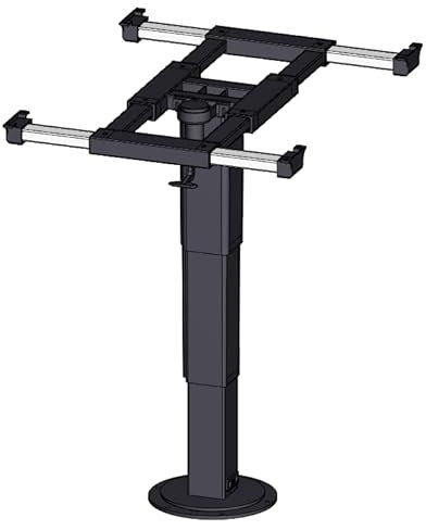 PONTTOR ilse 5894 A08 Liftgestell Tischgestell Liftsäule mit Verdrehung und Verschiebung mit klick-Klack-System Auto Wohnwagen Wohnmobil Caravan