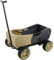 hauck Bollerwagen für 2 Kinder Eco Mobil ab 2 Jahren bis 50 kg, mit Sitzpolster & Dach, EVA Reifen, Feststellbremse, Abnehmbare Deichsel, Rutschfeste Griffe, Klappbar (Safari)