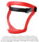 TOKLYUIE Protection intégrale anti-buée super HD réutilisable avec 5 filtres en coton réglable universel, Rouge, 1Pcs