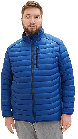 TOM TAILOR Herren 1038566 Hybrid Steppjacke mit Stehkragen, 19168-hockey Blue, 2XL