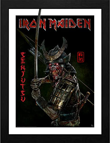 GB eye - IRON MAIDEN Gerahmter Kunstdruck Senjutsu