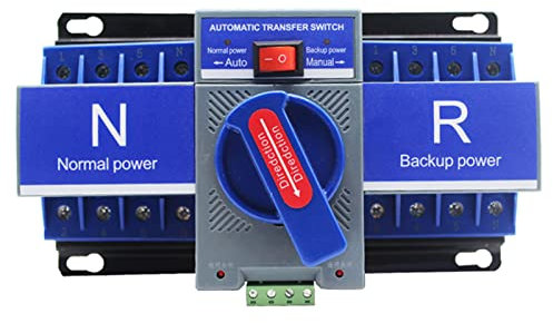 EUPXRHY 4P 63A 380V Inverseur de Source Automatique Commutateur de Transfert de Puissance Double Commutateurs de Sélection électriques Commutateur de Transfert Automatique à Double Alimentation,63a