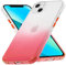 Verco Farbwechsel Hülle für Apple iPhone 13 Mini, Schutzhülle Handy Cover Transparent mit Farbverlauf und Kameraschutz Slim Case, Rot