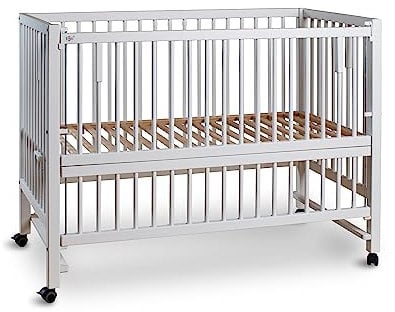 tiSsi® XXL Anstell- / Beistellbett HAJO Buche WEISS 124x64 cm