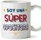 MUGFFINS Tazas para OPOSITORA mujer - En Español - Soy Súper - 11 oz / 330 ml - Regalo original y divertido