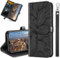 IMIRST Wallet Case for Apple iPhone 14 Pro - Premium Leather Card Slots Kickstand Flip Protective Case Cover for Apple iPhone 14 Pro, RX2 Tree Black