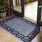 Hafaa Rugs Living Room - Grey Rugs for Bedroom Greek key Style Small Rug for Indoor Soft Touch Printed Area Rugs Easy Care Floor Carpet (60x110cm, Nico)