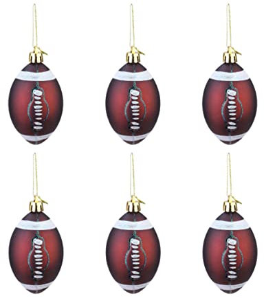 Didiseaon Auto-Dekor 6St 6 cm Feiertagsparty-Sportfans-Enthusiasten-Weihnachtsball-Dekorationsanhänger-Basketballball Sportbälle sportsachen Weihnachts-Basketball-Dekor Fanshop-Liebe