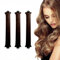 ROCTREE 3 Stück Locken Ohne Hitze – Lockenwickler über Nacht, Overnight Blowout Lockenband, DIY Heatless Curls Band Frisurenset für Mittellanges Bis Langes Haar（Braun）