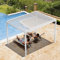 pergomondo Pergola mit Lamellendach Aluminium Wasserdicht Stabil Winterfest Gartenpavillon Sonnenschutz Sonnendach, 3 x 4 m, weiß