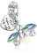 Alstiva Glow-in-the-Dark Glühwürmchen Charm-Anhänger 925 Sterling Silber 5A Zirkonia Charm Anhänger für Armband Charm Bead Pendant für Europäische Armbänder Halsketten Schmuck Geschenk für Damen