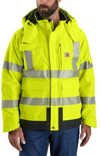 Carhartt Men's HV Sherwood Class 3 Jacket, Brite Lime, Large