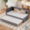 Dolamaní Sofabett klein 90x200 cm Grau, Ausziehbettfür Kinderzimmer Kinder Gäste Erwachsene, Tagesbett tagesbett ausziehbar mit Gästebett, Bett für Jugendliche mädchen Jungs