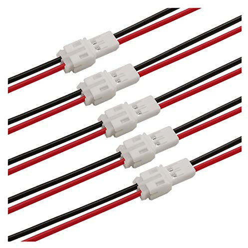 AANAN 50/100 Paires 20 cm 2 Broches Micro Jst PH 2.0 2.0mm Pas mâle Femelle connecteur Jst PH 2 P Terminal avec 20 cm 26Awg Fils câbles(50Pair)