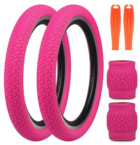 GRELiving Confezione da 2 pneumatici per bicicletta, 20 x 2,125, 30 TPI, per bambini, valvola da 32 mm, compatibile con 20 x 2,10, 20 x 2,125, 20 x 2,25 (2xPneumatici blu)