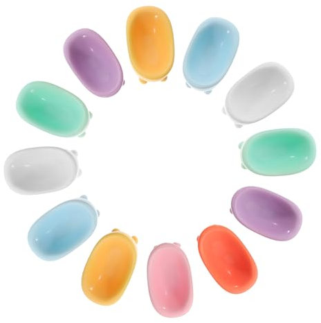 VICASKY 12 pièces miniature maison de poupée ensemble de baignoire petite baignoire pour maison de poupée accessoires de salle de bain décoration réaliste pour création créative et jouets