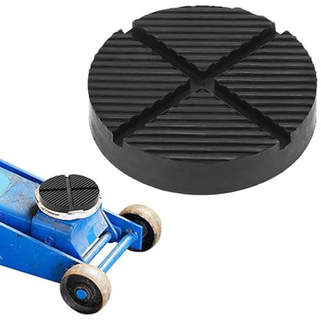 Universal Gummiauflage Wagenheber Gummiauflage Wagenheber mit Rillen für Wagenheber Hebebühnen Wagen 125 X 26mm Schwarz Für Wagenheber und Hebebühnen