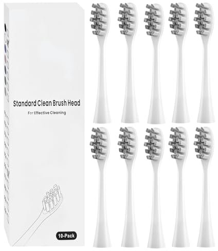 Copimy 10Pcs Replacement Brush Heads Compatible with Ordo Sonic Electric Toothbrush for Ordo Replacement Toothbrush Heads, White