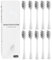Copimy 10Pcs Replacement Brush Heads Compatible with Ordo Sonic Electric Toothbrush for Ordo Replacement Toothbrush Heads, White