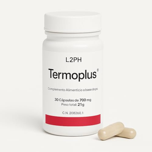 TERMOPLÚS – Control del Apetito y Apoyo Energético Natural con L-Carnitina, Guaraná, Garcinia y Wakame | Apoyo al Metabolismo Saludable | 30 Cápsulas