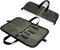 Zisqerts Heavy Duty Knife Roll for Chefs - Waxed Canvas Chef Knife Bag with 4 Slots, Waterproof & Durable Kitchen Knife Holder, Storage Case for Butchers & Home Cooks, Portable with Handle (Green)
