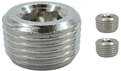 IBRIQO® Tapón Allen Rosca Cónica BSP 1/2 | Acero al Carbono Cincado | Tornillo Sin Cabeza | DIN 914 | Presión 250 bar | Temperatura -40°C a 150°C (2)