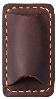 Porte-stylo en cuir avec clip pour carnet de notes - Emplacement unique pour bloc-notes, agenda, journal, presse-papiers, dossiers, outil d'écriture