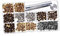 GARIOUANS Juego De 240 Kit de Remaches de Doble Cara de Metal con Botones de Presión y Herramientas de Instalación para Manualidades Cuero Accesorios Diy Caja de Almacenamiento