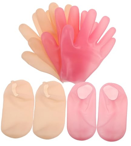 1 Satz Fußmaske Hautpflege Silikon, für Hände und Füße