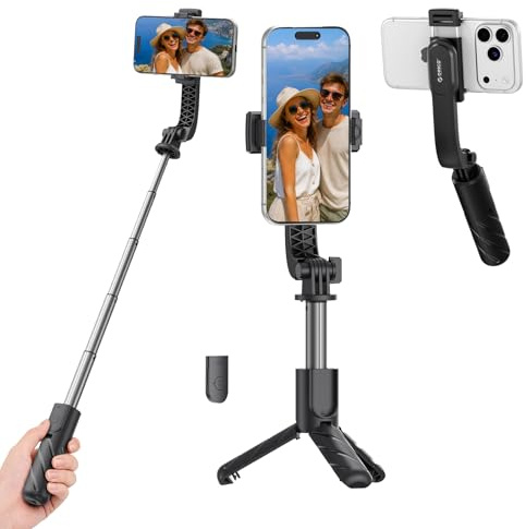 ORICO Mini Selfie Stick 139g Ultraleicht, Reise Stativ aus Aluminium 12,5–67cm, kompatibel mit iPhone Samsung, ideal für Reisen, Vlogs und Schnappschüsse