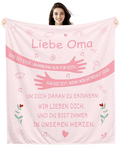 Amorea Das ist eine Umarmung nur für dich Decken für Liebe Familienmitglieder Freunde Frauen Männer Kuscheldecke Geschenk für Mama Papa Oma Opa Schwester Geburtstag Weihnachten